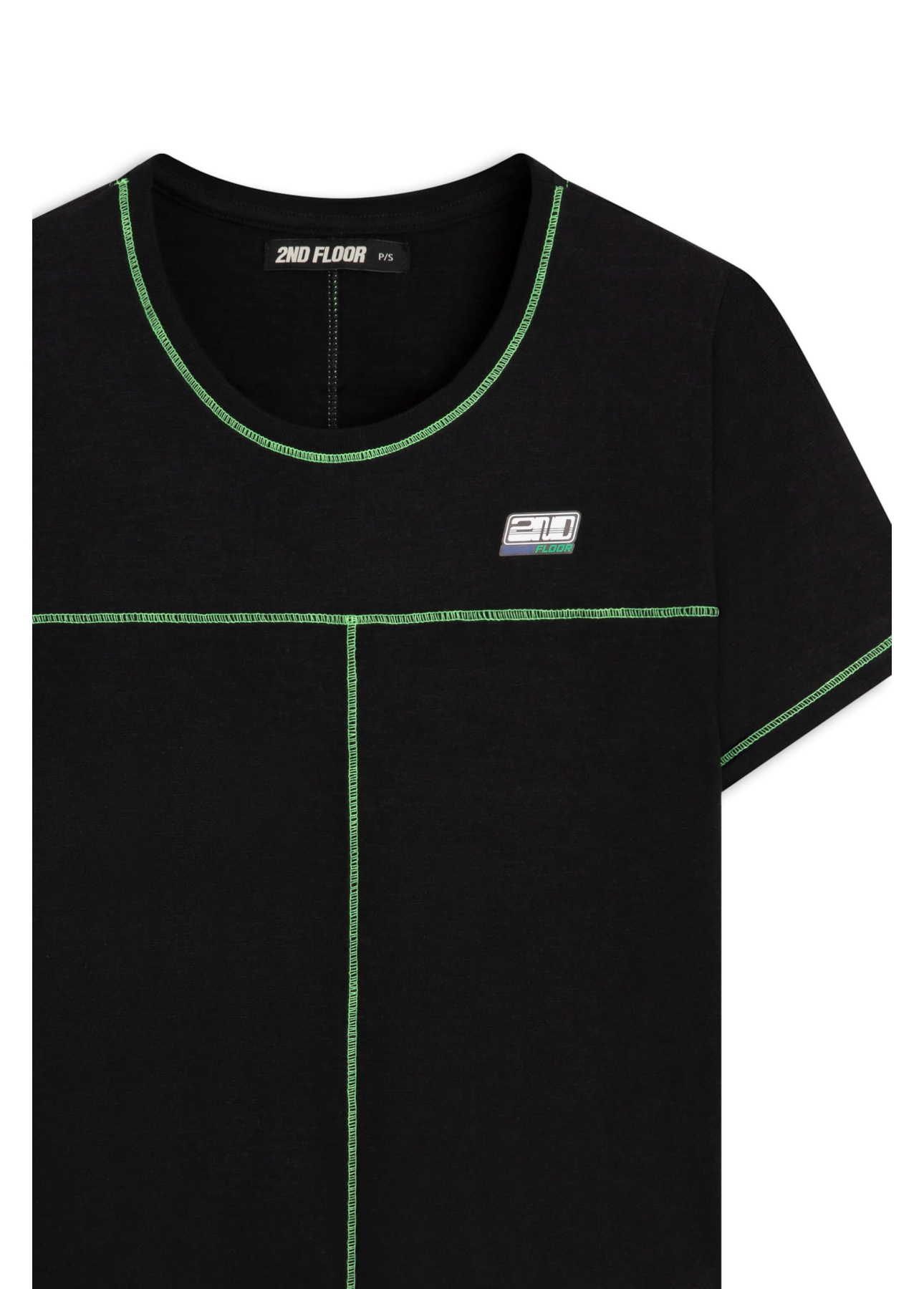 Blusa Flame Recortes Trancador Preto