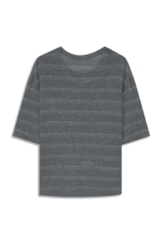 Blusa Flame Stamp Boxy Chumbo Mescla