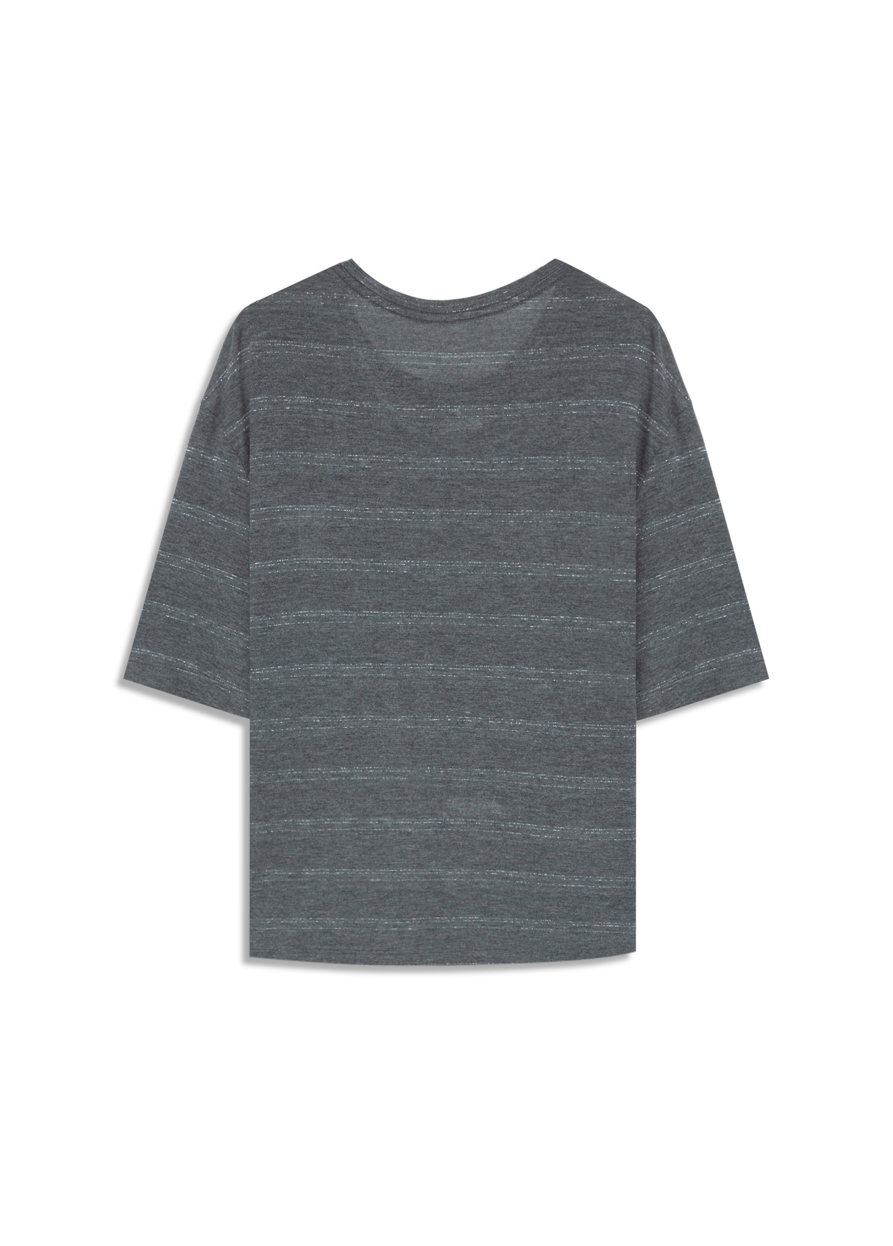 Blusa Flame Stamp Boxy Chumbo Mescla