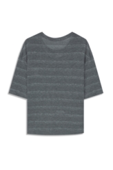 Blusa Flame Stamp Boxy Chumbo Mescla