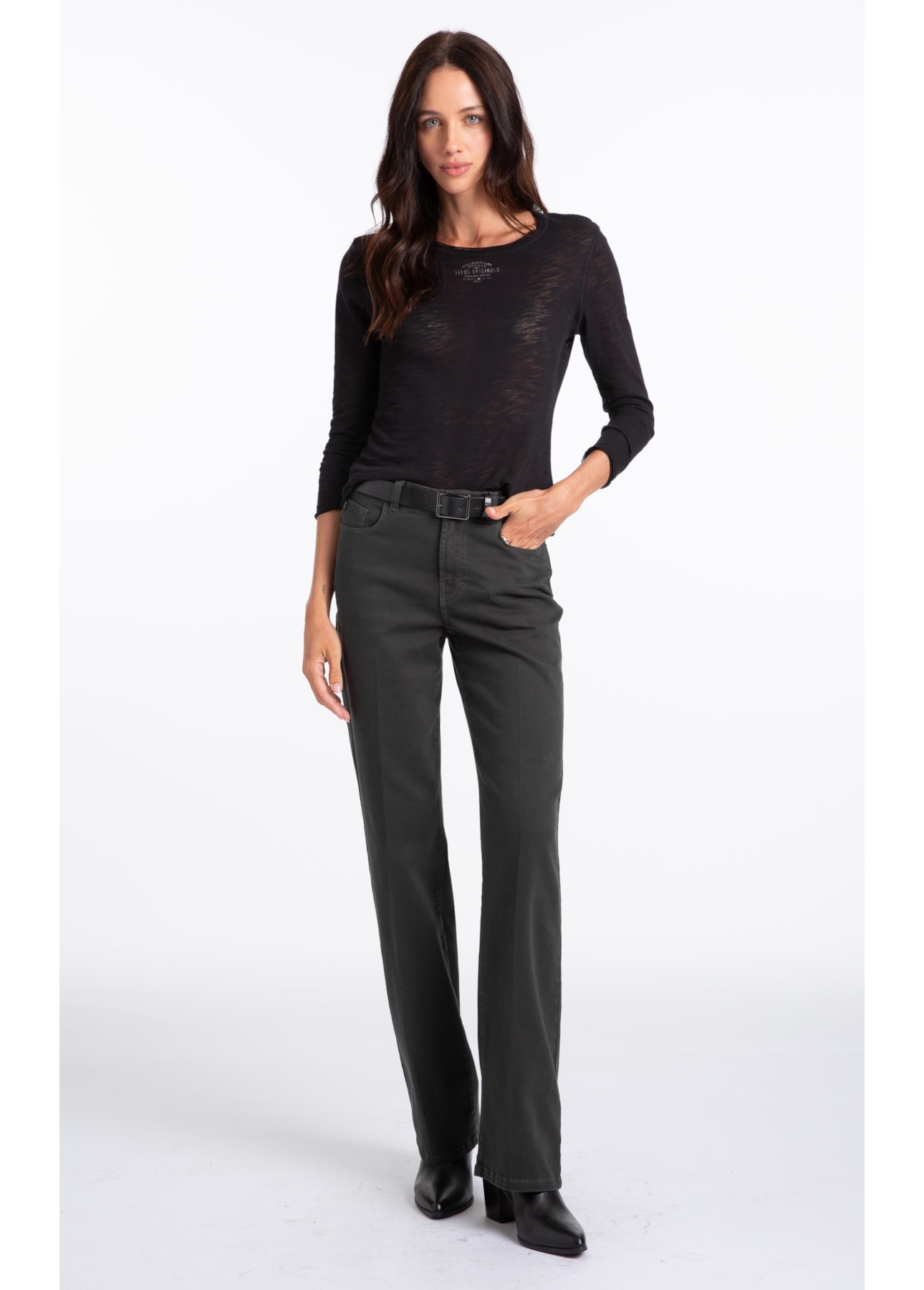 Blusa Flame Stamp Preto