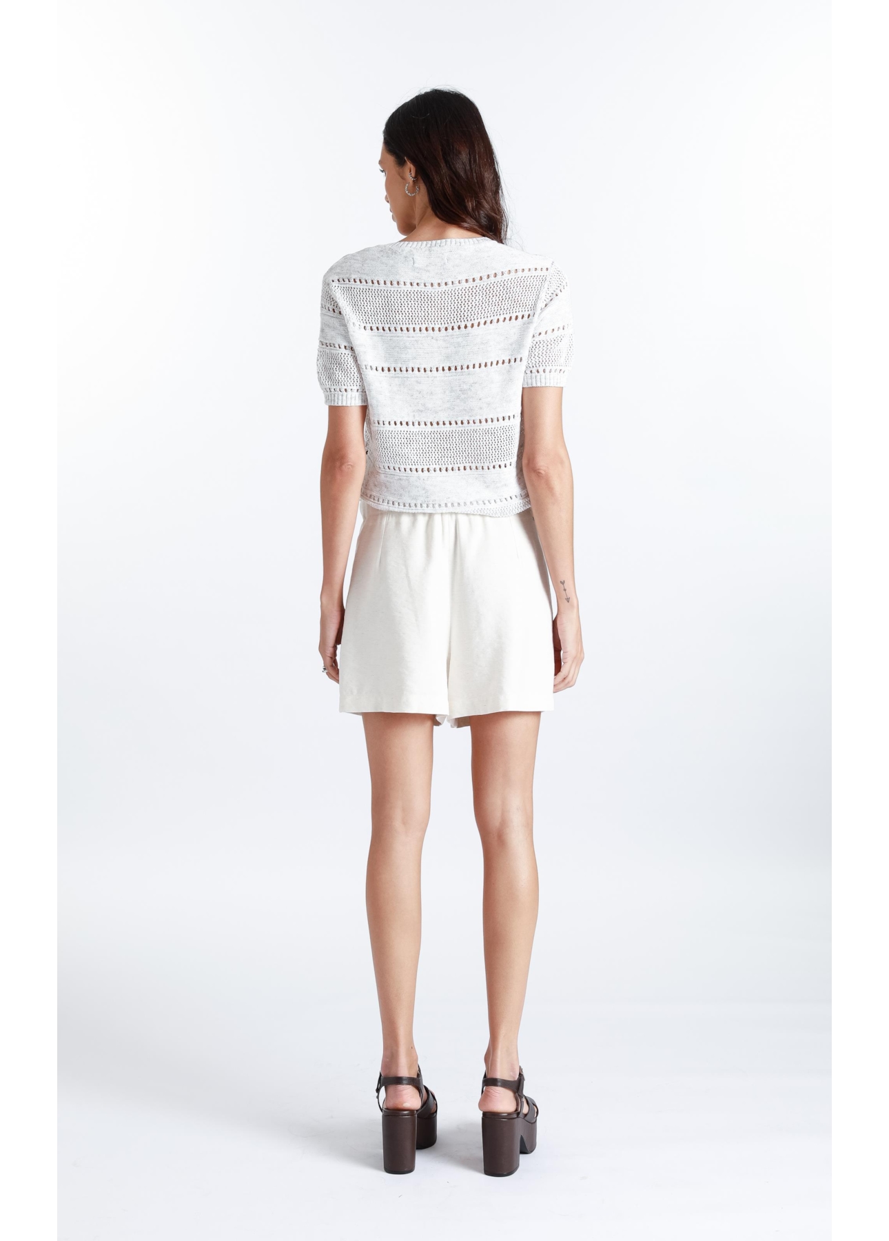 Blusa Flame Texture Natural