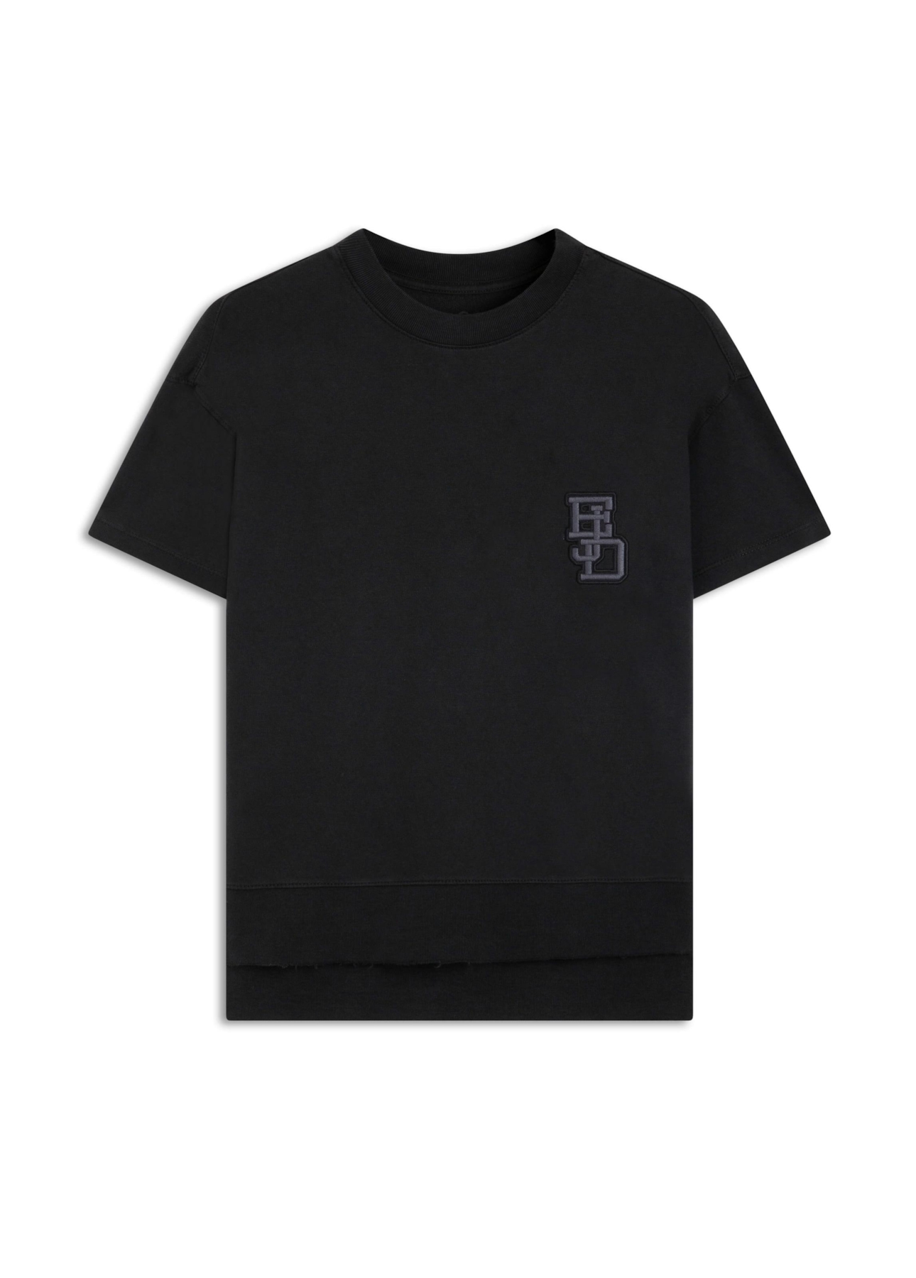 Blusa Fleece Ejd Boxy Preto