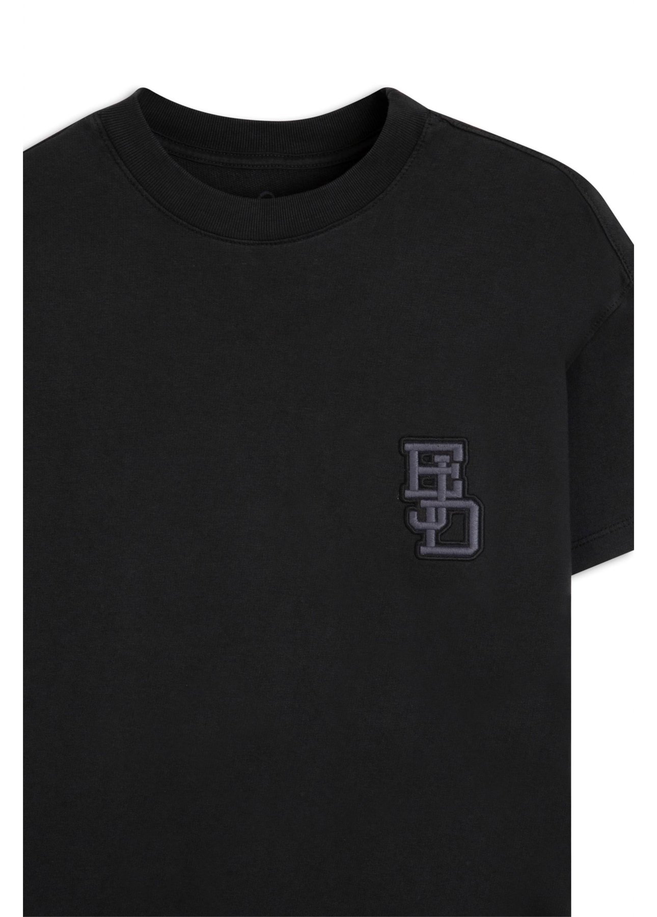 Blusa Fleece Ejd Boxy Preto