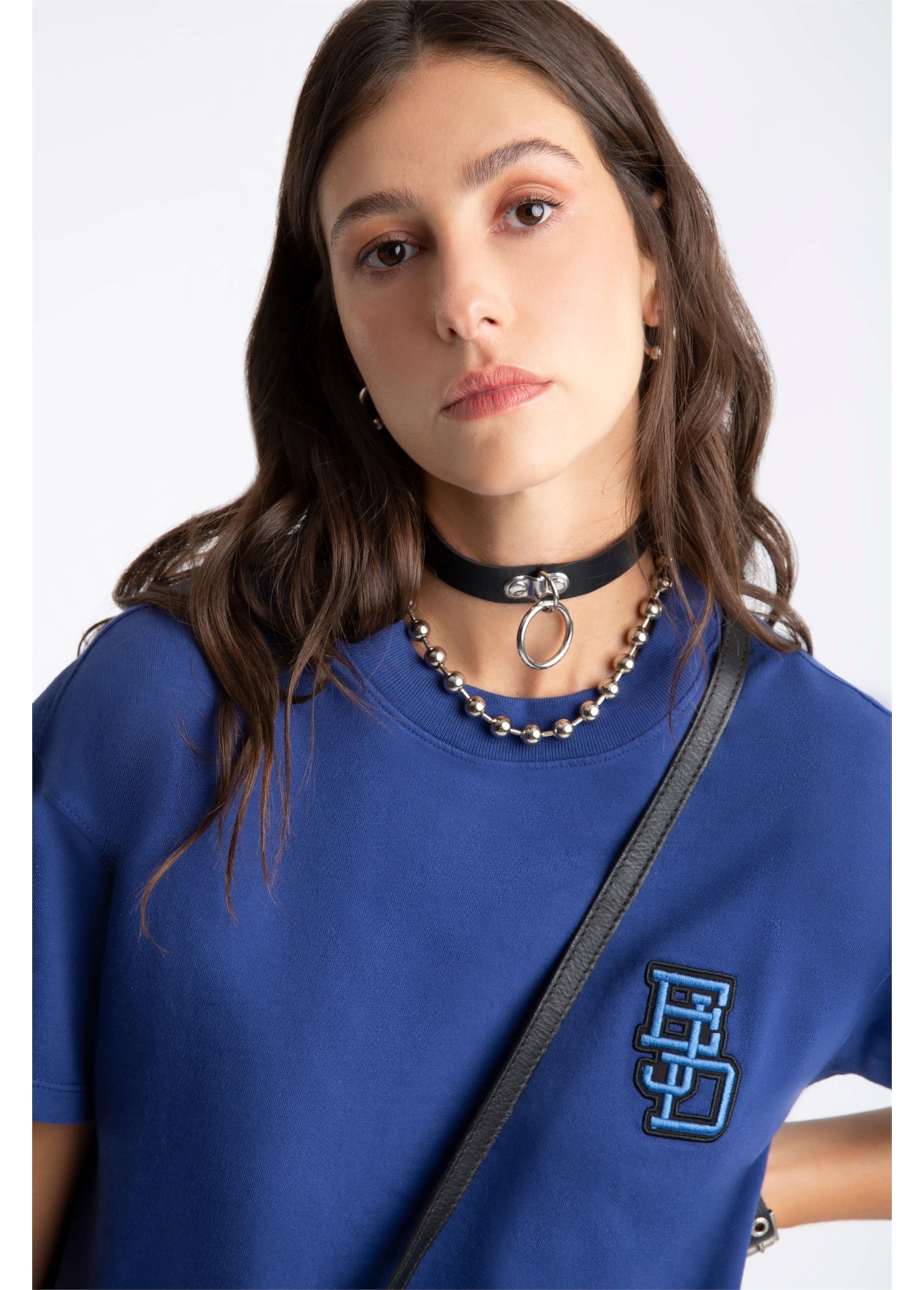 Blusa Fleece Ejd Boxy Purple Blue