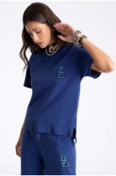 Blusa Fleece Ejd Boxy Purple Blue