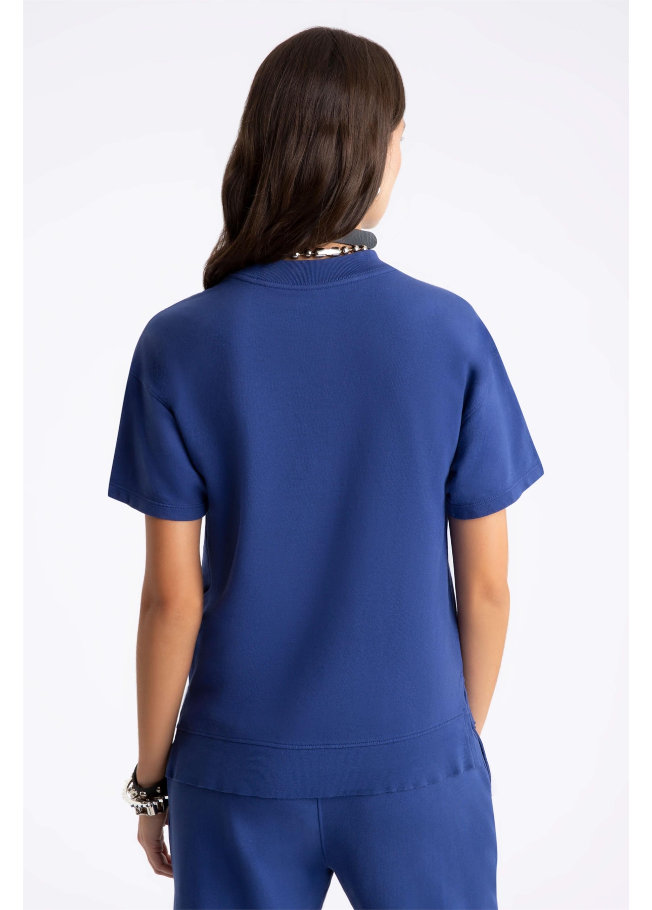 Blusa Fleece Ejd Boxy Purple Blue