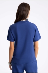 Blusa Fleece Ejd Boxy Purple Blue