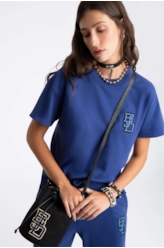 Blusa Fleece Ejd Boxy Purple Blue