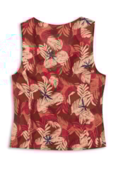 Blusa Flower Power To Tie Vermelho