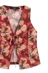 Blusa Flower Power To Tie Vermelho