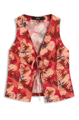 Blusa Flower Power To Tie Vermelho