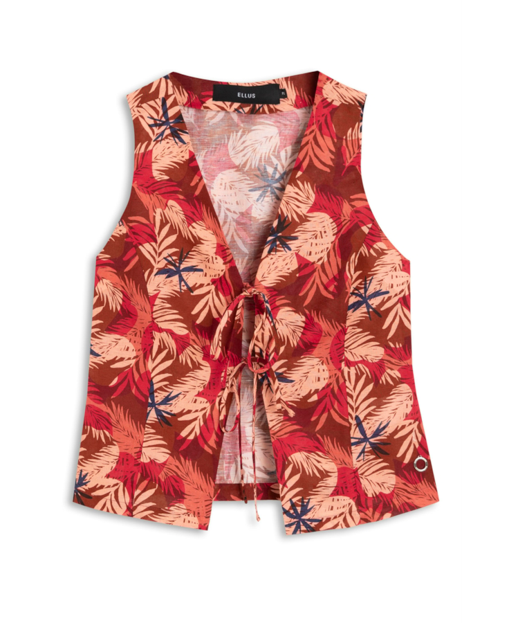 Blusa Flower Power To Tie Vermelho