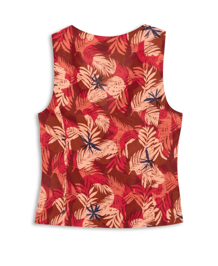 Blusa Flower Power To Tie Vermelho