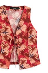 Blusa Flower Power To Tie Vermelho