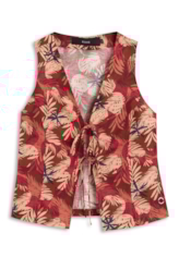 Blusa Flower Power To Tie Vermelho