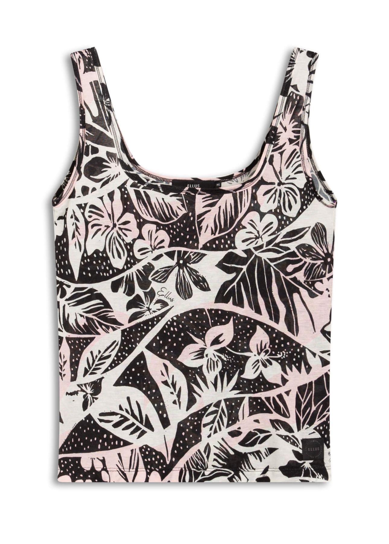 Blusa Flower Waves Sleeveless Rosa