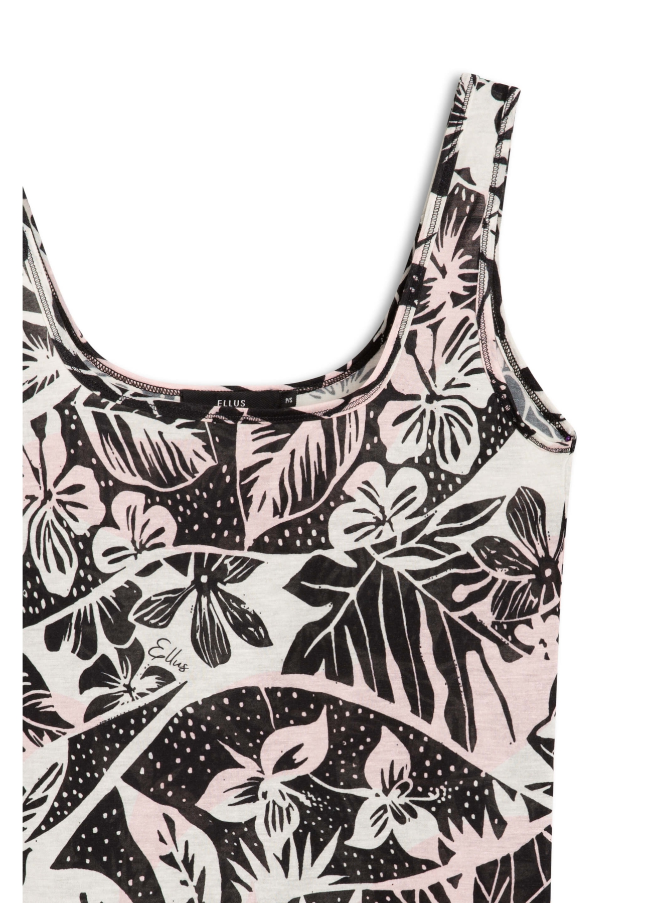 Blusa Flower Waves Sleeveless Rosa