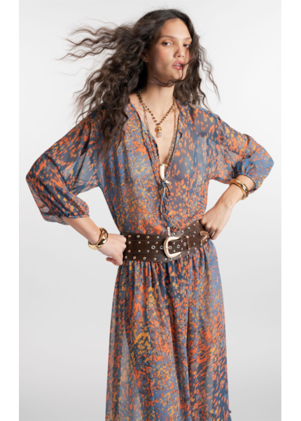 Blusa Flowers Petroleo
