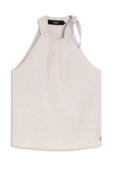 Blusa Fresh Pleats Gelo