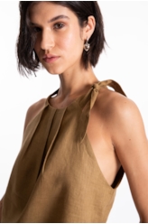 Blusa Fresh Pleats  Verde Oliva