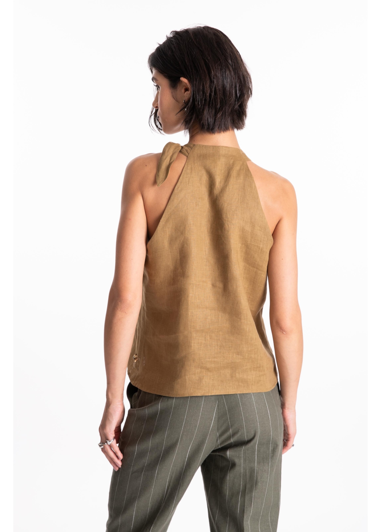 Blusa Fresh Pleats  Verde Oliva