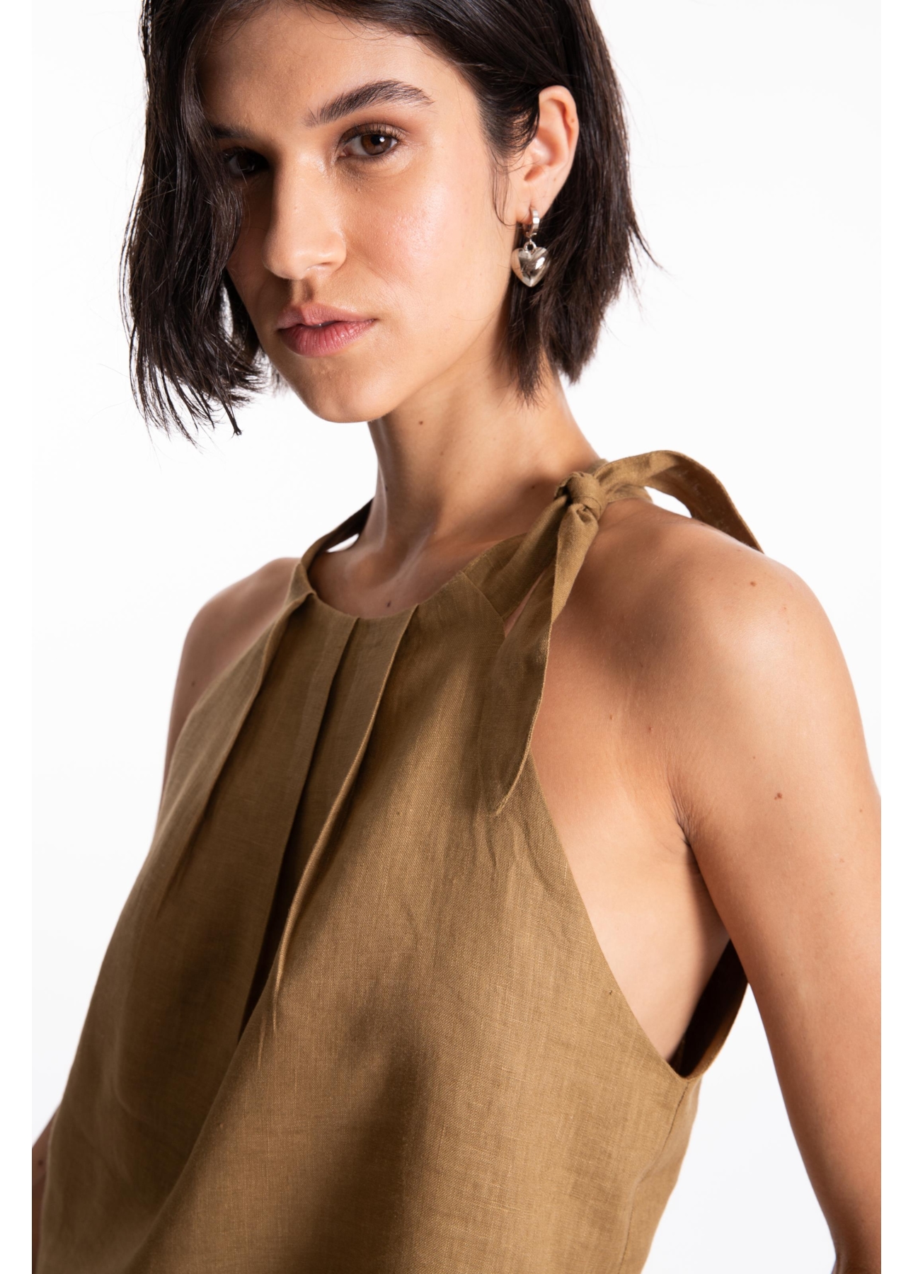 Blusa Fresh Pleats  Verde Oliva