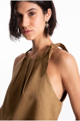 Blusa Fresh Pleats  Verde Oliva