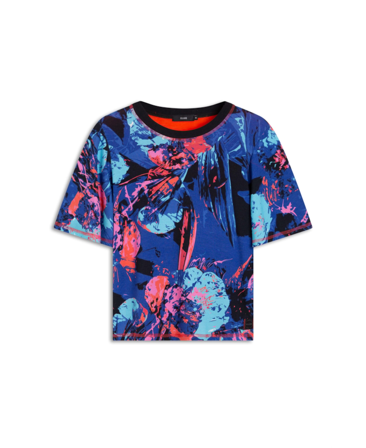 Blusa Frozen Rib Ruffle Estampado