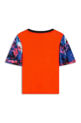 Blusa Frozen Rib Ruffle Estampado