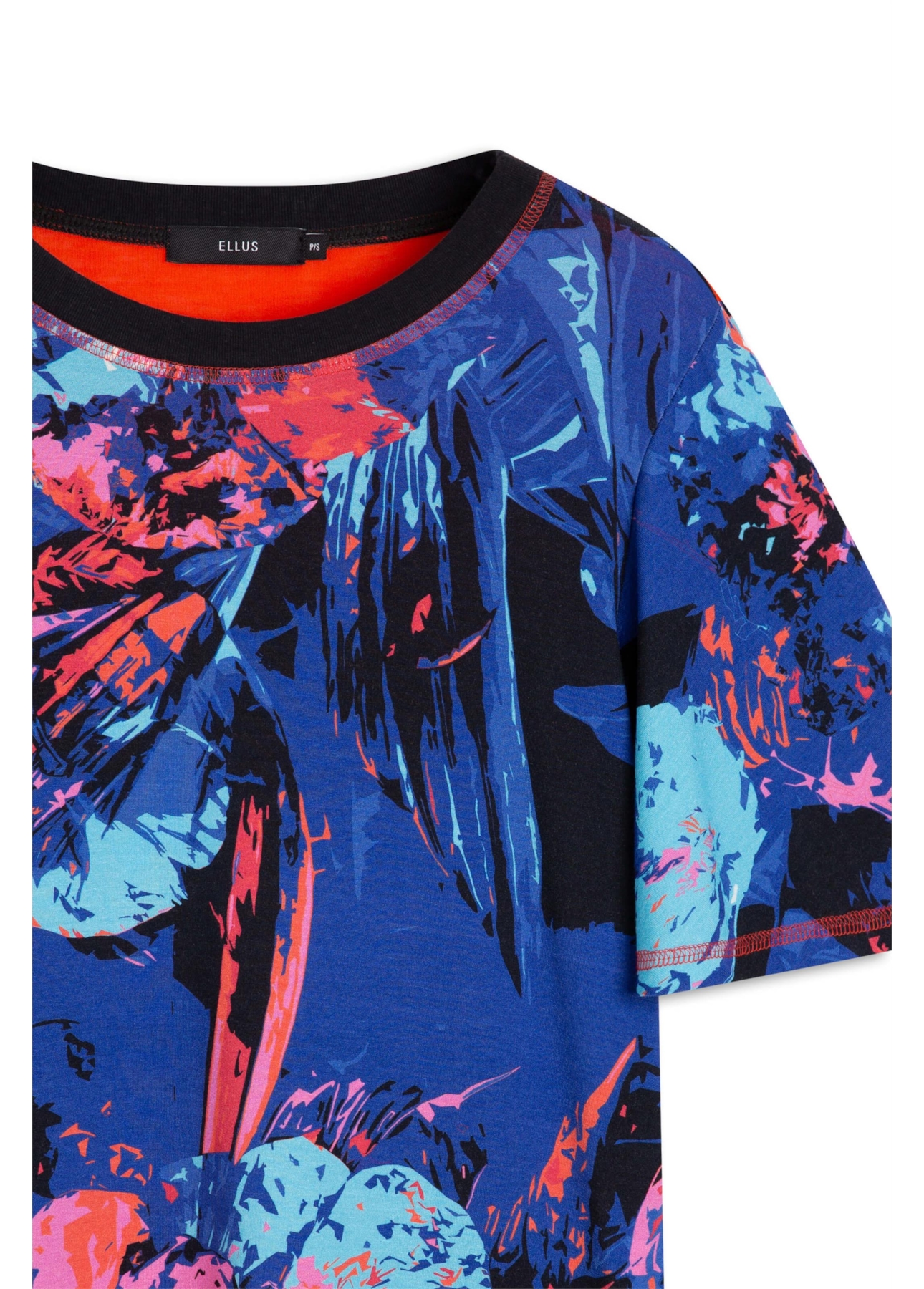 Blusa Frozen Rib Ruffle Estampado