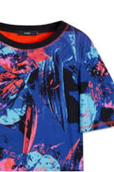Blusa Frozen Rib Ruffle Estampado