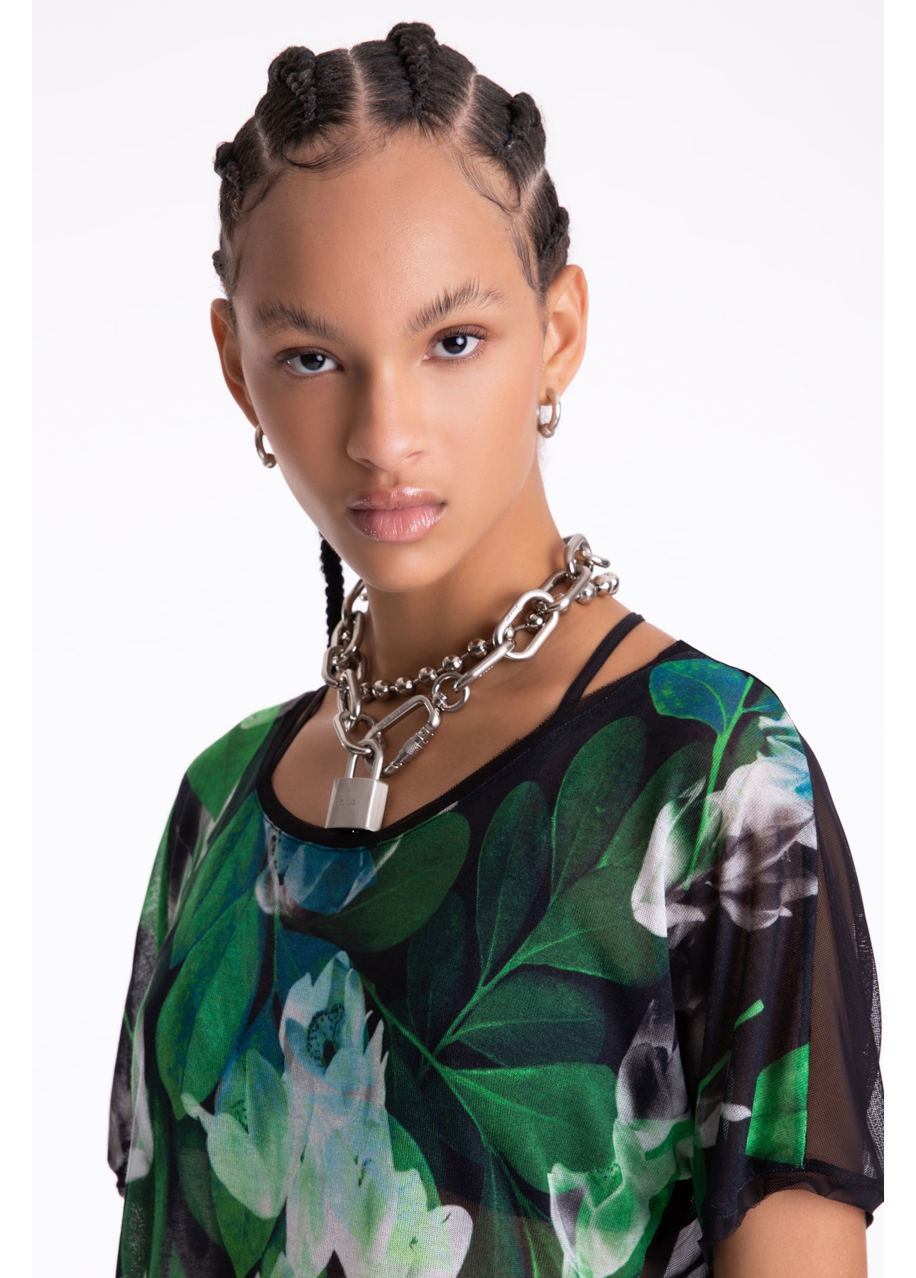 Blusa Garden Lace Verde Escuro