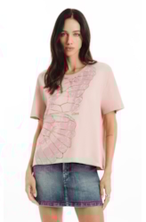 Blusa Gaze Butterfly Over Blush