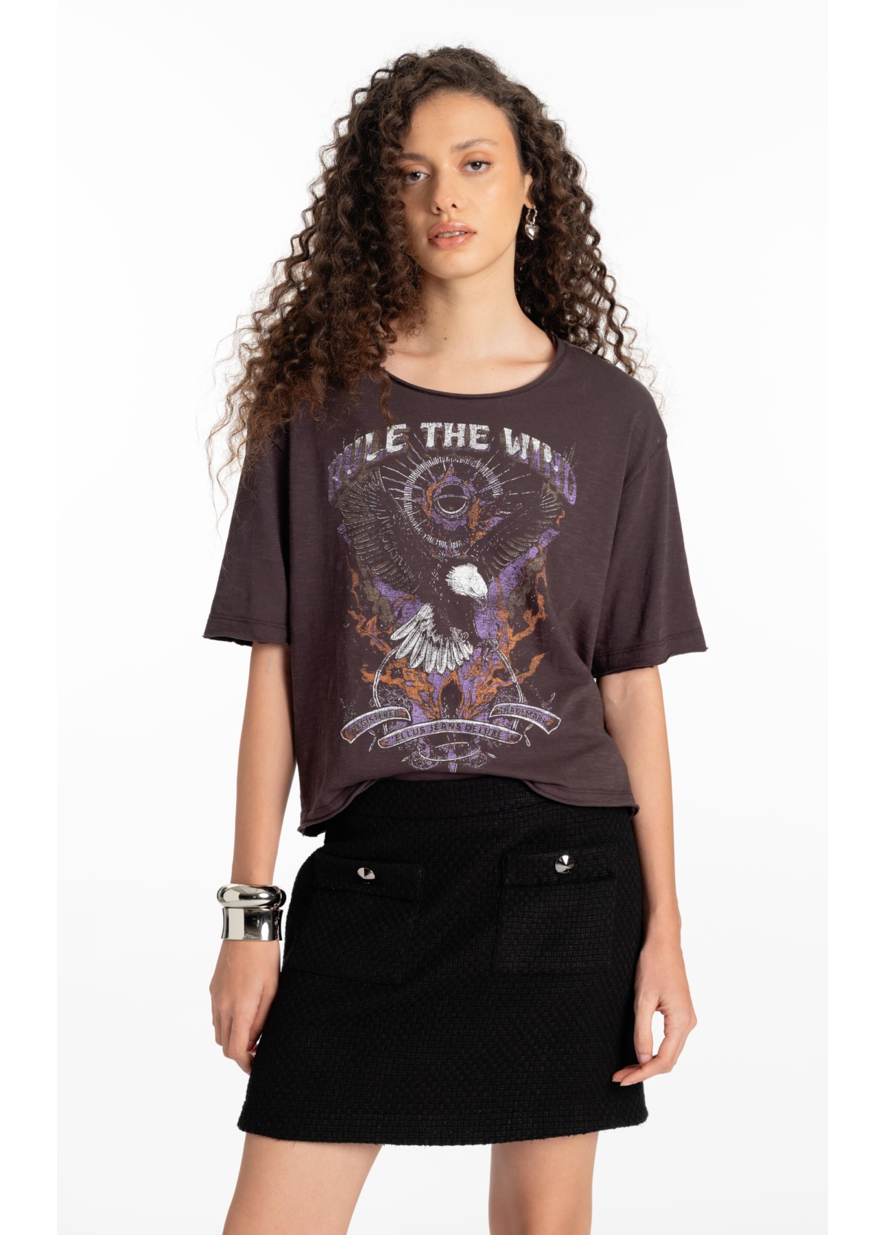 Blusa Gaze  Flame Rule Plumbo