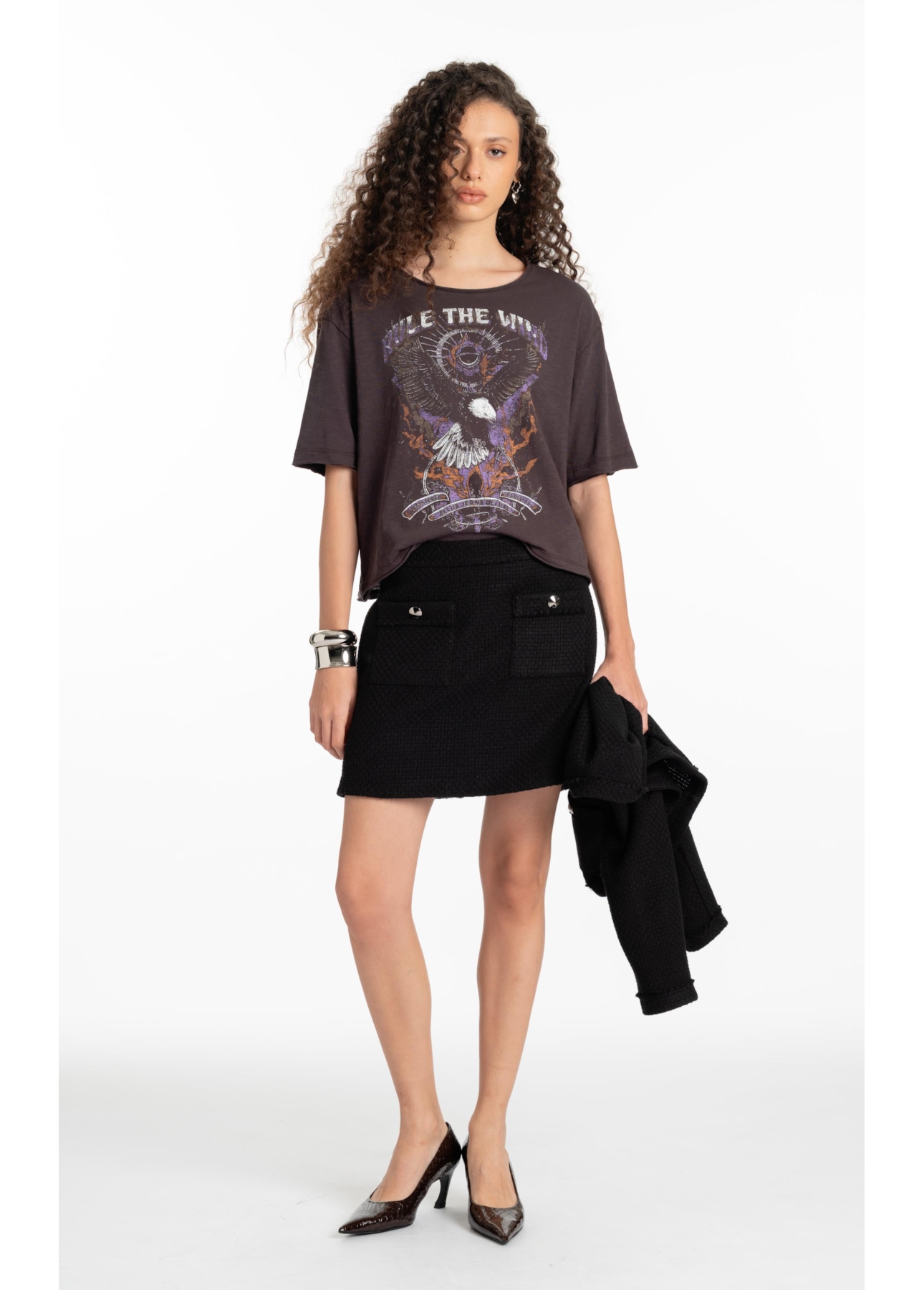 Blusa Gaze  Flame Rule Plumbo
