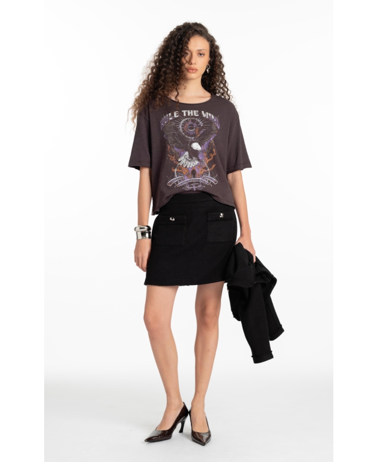 Blusa Gaze  Flame Rule Plumbo
