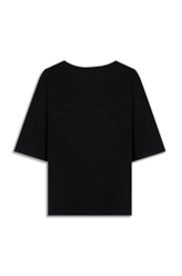 Blusa Gaze Flame Snake Engine Loose Preto