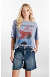 Blusa Gaze Gracefully Disruptive Azul Pervante