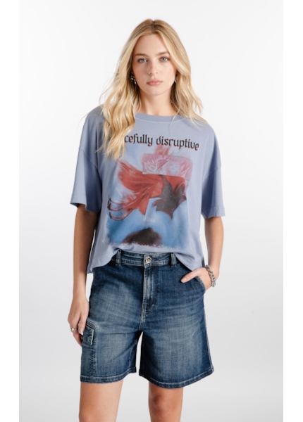 Blusa Gaze Gracefully Disruptive Azul Pervante