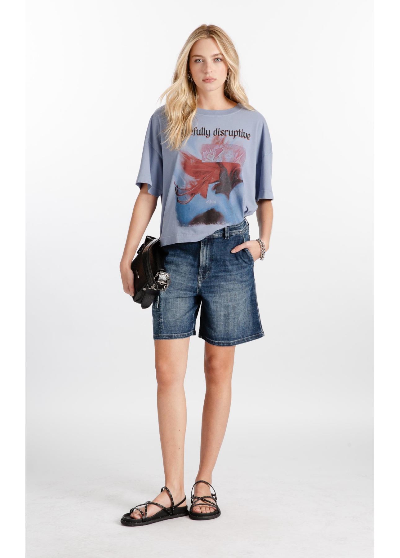 Blusa Gaze Gracefully Disruptive Azul Pervante