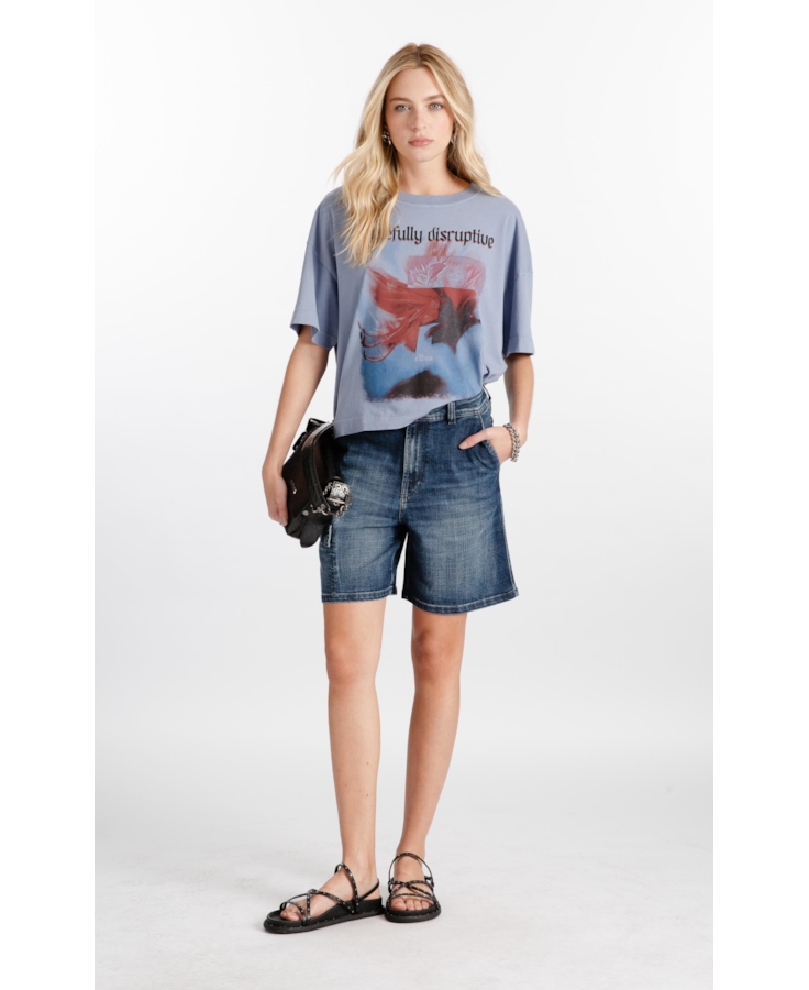 Blusa Gaze Gracefully Disruptive Azul Pervante