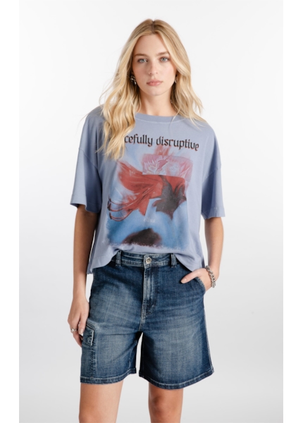 Blusa Gaze Gracefully Disruptive Azul Pervante