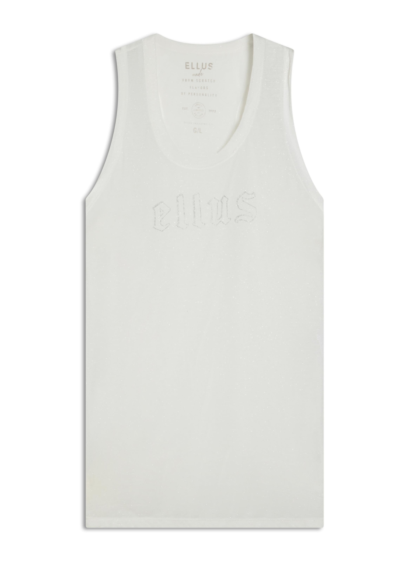Blusa Gothic Devore Sleeveless Off White