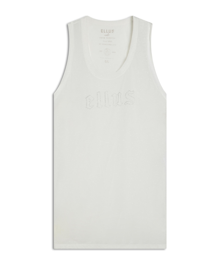 Blusa Gothic Devore Sleeveless Off White