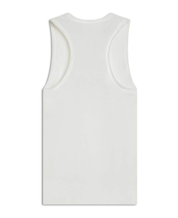 Blusa Gothic Devore Sleeveless Off White