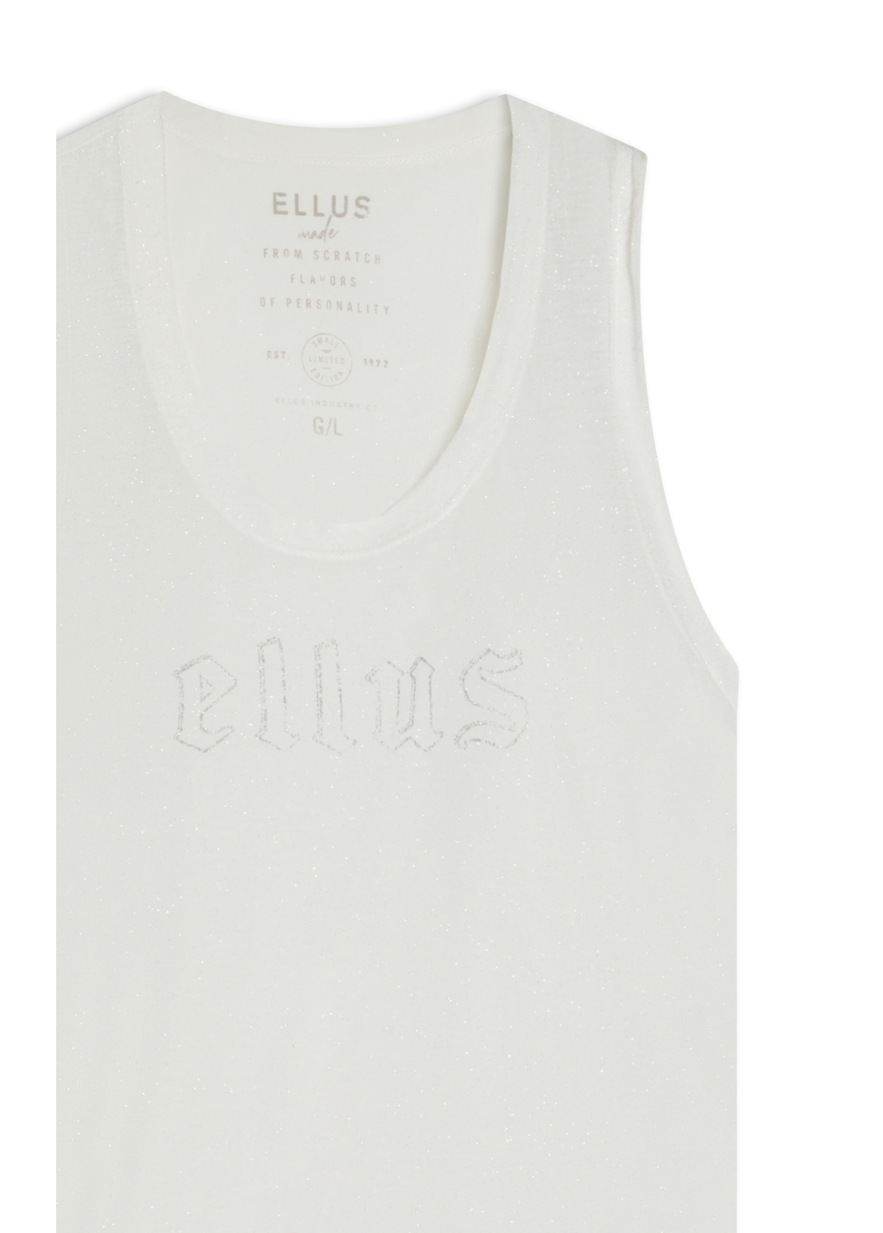 Blusa Gothic Devore Sleeveless Off White
