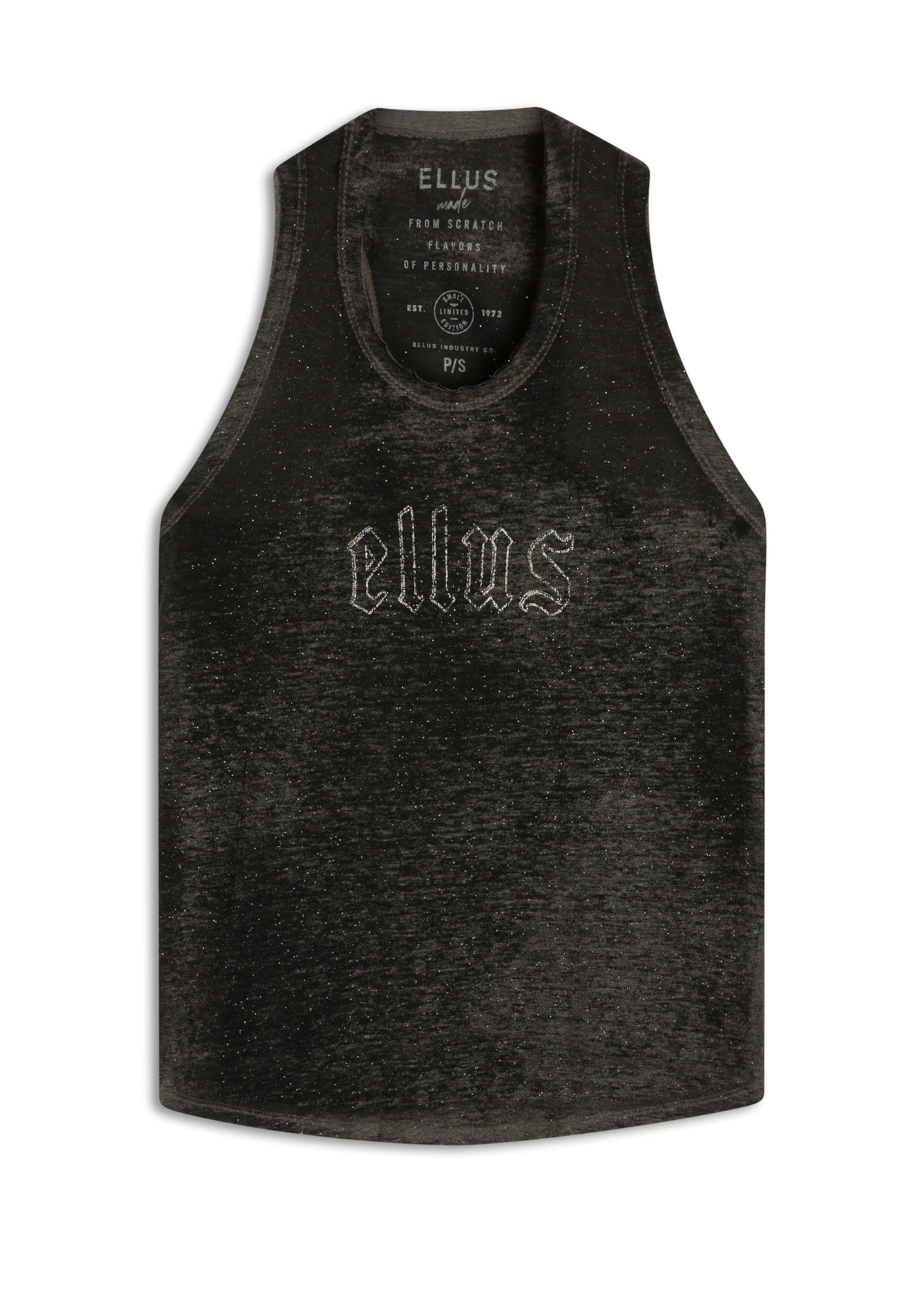 Blusa Gothic Devore Sleeveless Preto