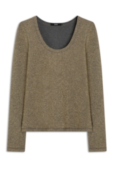 Blusa Hight Neckline Ouro Velho