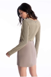 Blusa Hight Neckline Ouro Velho